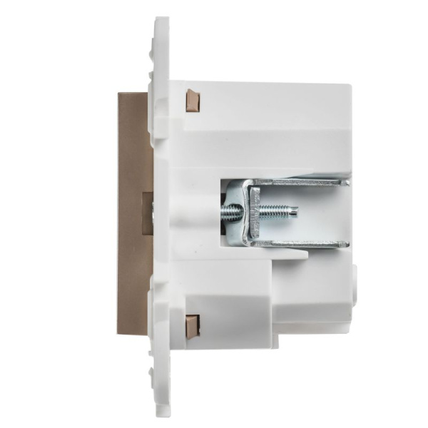 Розетка SKANDY 18Вт 16А с заземл. защ. шторки с USB C SK-R17Sa песочн. IEK SK-R14-16-U14-018-K98