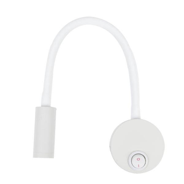 Светильник светодиодный ULT-F21-3W/4000K IP20 WHITE 85-265В 4000К настенный гибкий белый свет бел. Uniel UL-00004175
