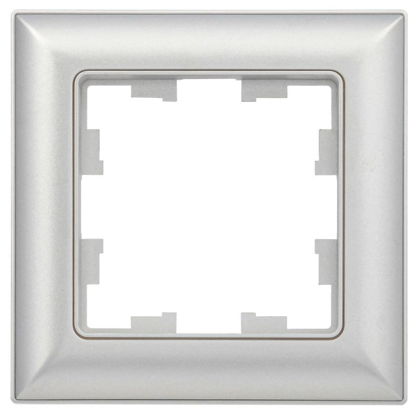 Рамка 1-м BRITE РУ-1-Бр алюм./алюм. IEK BR-M12-12-K47