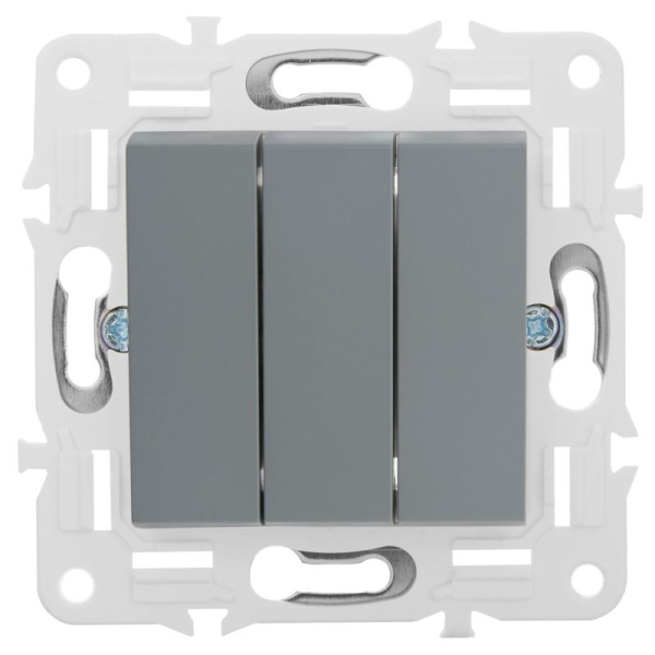 Выключатель 3-кл. SKANDY 10А SK-V11Gr сер. IEK SK-V30-0-10-K03