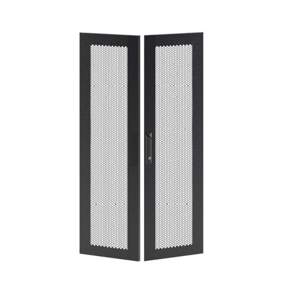 Дверь двустворчатая для IT-CQE 2000х800 перфорир. RAL9005 DKC RBITCPMD2080