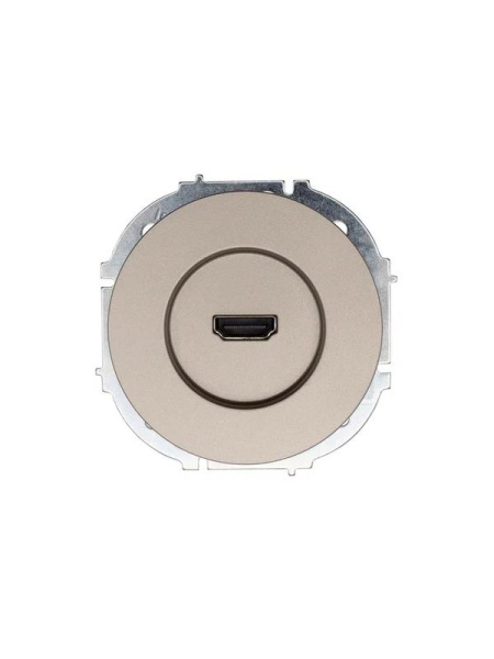 Розетка HDMI 1-м СП OSEN механизм титан LEZARD 743-3788-203