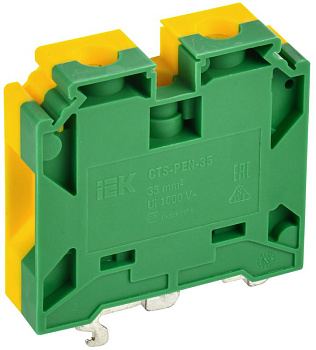 Колодка клеммная CTS-PEN ARMAFIX земля монтаж неск. напр. 35кв.мм IEK YCT11-02-K52-035