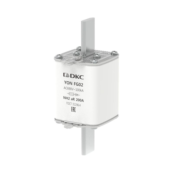 Предохранитель YON ножевого типа FG2 200А 690В хар-ка aR DKC 1FG02-0200-690V-AR