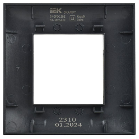 Рамка 1-м SKANDY SK-F01Bl черн. IEK SK-M12-K02