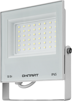 Прожектор светодиодный 90 137 OFL-50-6K-WH-IP65-LED 50Вт 6000К IP65 4000лм бел. ОНЛАЙТ 90137