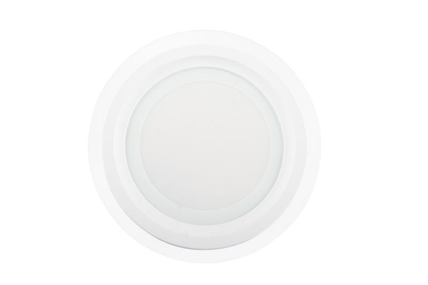 Светильник светодиодный Downlight DL GLASS 840 WT 15Вт 4000К IP20 1350лм ДВО даунлайт кругл. встраив. с декоративным стеклом бел. OSRAM 4607194230754