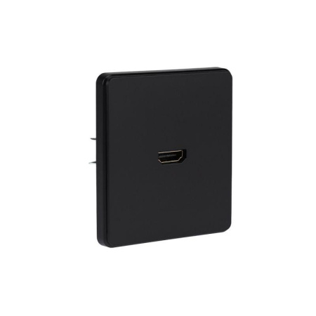 Розетка СП ROUND HDMI IP20 оникс Kranz KR-78-0730-3