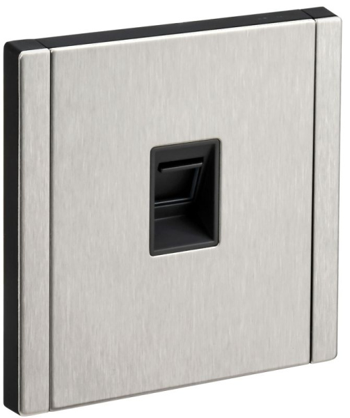Розетка компьютерная СП FORTE&PIANO FP731M RJ45 кат.6 IP20 никель IEK FP-K10-2-M-K50