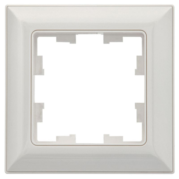 Рамка 1-м BRITE РУ-1-Бр бел./бел. IEK BR-M12-12-K01