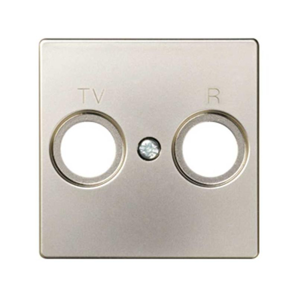 Накладка розетки R-TV Simon82 матов. шампань Simon 82053-34