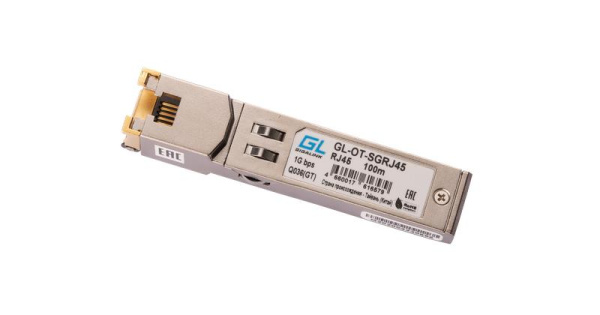 Модуль SFP 10/100/1000BaseT 1.25Гбит/с UTP RJ45 до 100м (GL-712) NIKOMAX GL-OT-SGRJ45