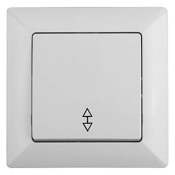 Переключатель 1-кл. СП Solo 4-103-01 10А 250В IP20 бел. Intro Б0053575