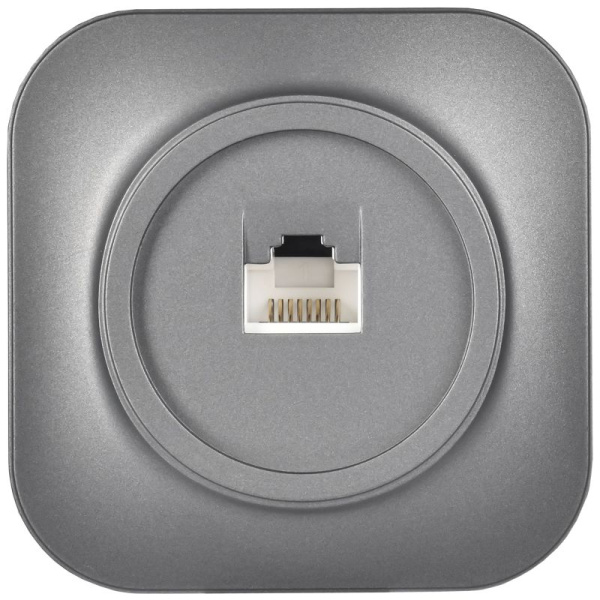 Розетка компьютерная ОП RJ45 кат.5E GLORY РК10-ХСм сталь матов. IEK EKH10-K46M