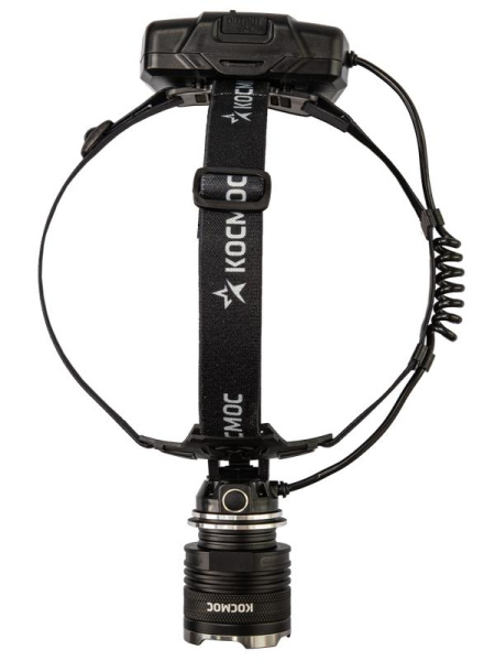 Фонарь налобный аккум. 10Вт P70 LED/Li-ion18650 3х1200мА.ч алюм. КОСМОС KOC853Lit