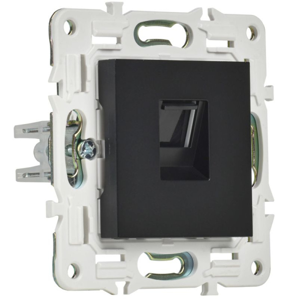Розетка компьютерная RJ45 кат.5E SKANDY SK-K01Bl черн. IEK SK-K10-1-K02