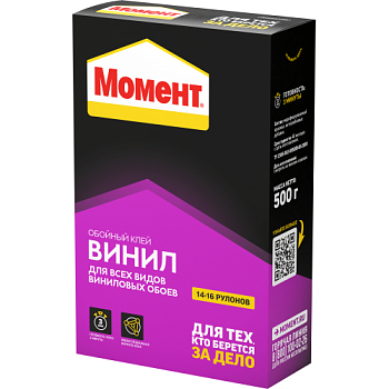 Клей обойный "Момент Винил" 500г 756740 Момент Б0034798