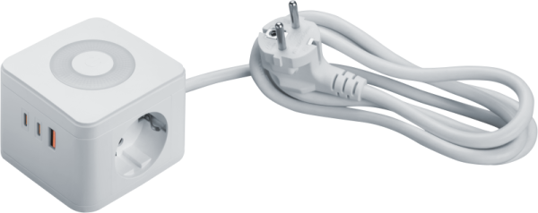 Удлинитель (куб) 2х1.4м с заземл. 16А IP20 95 685 NPE-USB06-02-140-ESC-3X1-PD20W 2хUSB-C + USB-A + ночник с выкл. бел. NAVIGATOR 95685