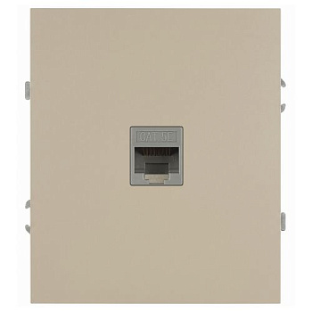 Розетка информационная 1-м СП Arktik RJ45 16А IP20 250В шампань 16-3107-04 Эра Б0070477