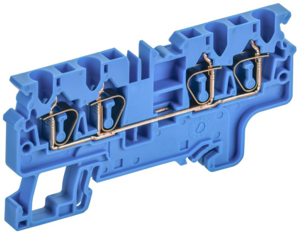 Клемма пружинная CX2.5-4 BU 2.5кв.мм четырехконтактная син. ARMAFIX IEK AF-CT40-00-4-K07-002