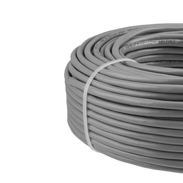 Кабель витая пара F/UTP кат.5e 4х2х0.50 24AWG solid CCA PVC INDOOR омедненный сер. (уп.50м) PROCONNECT 01-0142-3-50