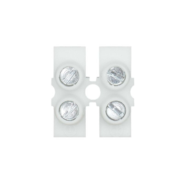 Колодка клеммная 2х2.5кв.мм 24А полипропилен 450В 85град.C бел. DKC 43102PL/B