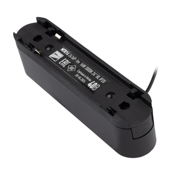 Светильник светодиодный трековый MTR16 2416P-1m 16Вт 3000К IP20 24град. BL низковольтный черн. JazzWay 5056817