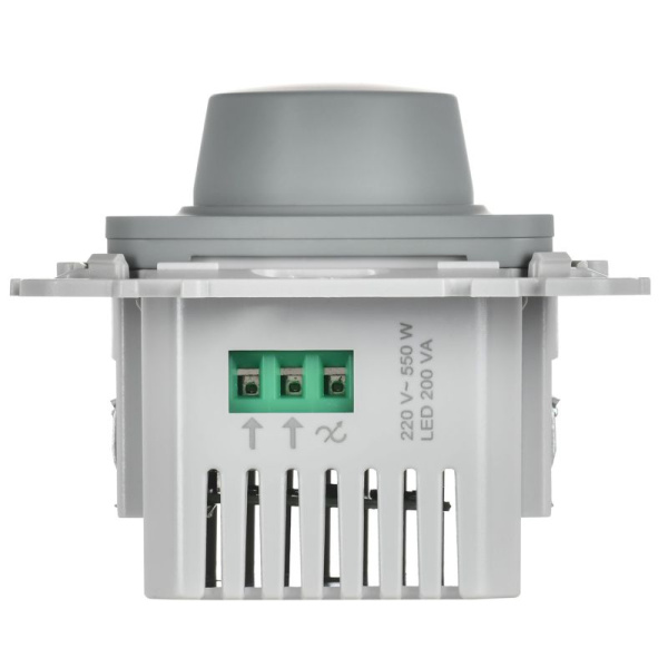 Светорегулятор проходной СП FLITE СС26-5-12-ФлС TRIAC 550Вт механизм сер. IEK FI-D23-0550-P-K03