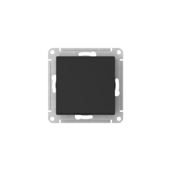 Переключатель 1-кл. AtlasDesign Aqua IP44 (сх. 6) 10AX быстрозажим. клем. механизм карбон SE ATN441061S