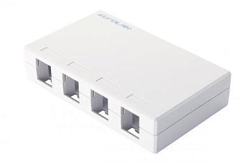 Коробка настенная 4-порт. бел. Eurolan 12B-00-04WT