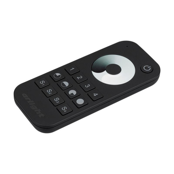 Пульт SMART-R24-DIM 4 зоны 2.4G IP20 пластик черн. Arlight 023475