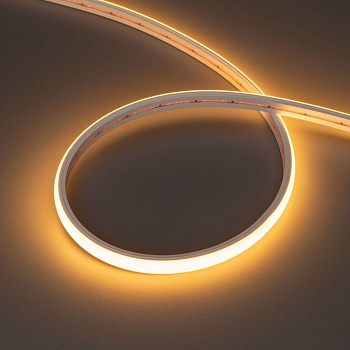 Лента светодиодная MOONLIGHT-TOP-X320-11x7mm 24V Warm 2300К 10Вт/м IP65 CSP wire x2 герметичная силикон (уп.5м) Arlight 039446