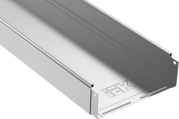 Лоток листовой неперфорир. 300х100 L3000 сталь 1мм IEK CLN10-100-300-3