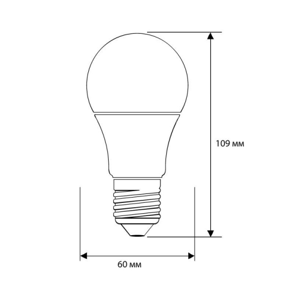 Лампа светодиодная LED-A60-15W-E27-4K 15Вт грушевидная матовая 4500К бел. E27 220-240В ЛОН ПРОМО Ergolux 13638