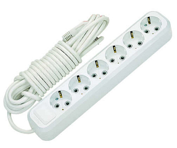 Удлинитель 6х2м с заземл. 16А IP20 Makel MGP182
