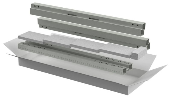 Шкаф сетевой 19дюйм LINEA N 42U (стойки 19дюймовые профили) сер. ITK LN35-42UXX-X