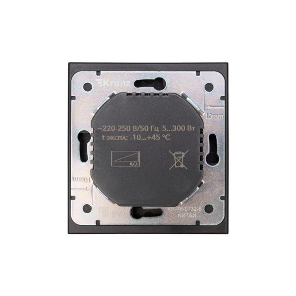 Светорегулятор (диммер) СП 300Вт STRONG MIELE антрацит Kranz KR-78-0732-5