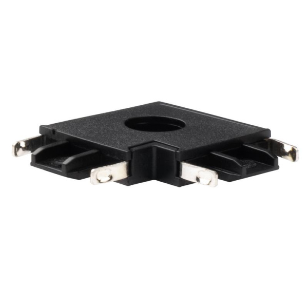 Коннектор L-образный MTR16 CL-BL накладной шинопровод низковольтный черн. JazzWay 5057296