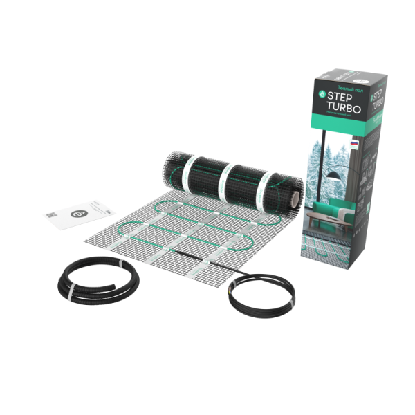 Комплект "Теплый пол" (мат) Step Turbo STM200030 200Вт/кв.м 600Вт 3кв.м SE STM200030