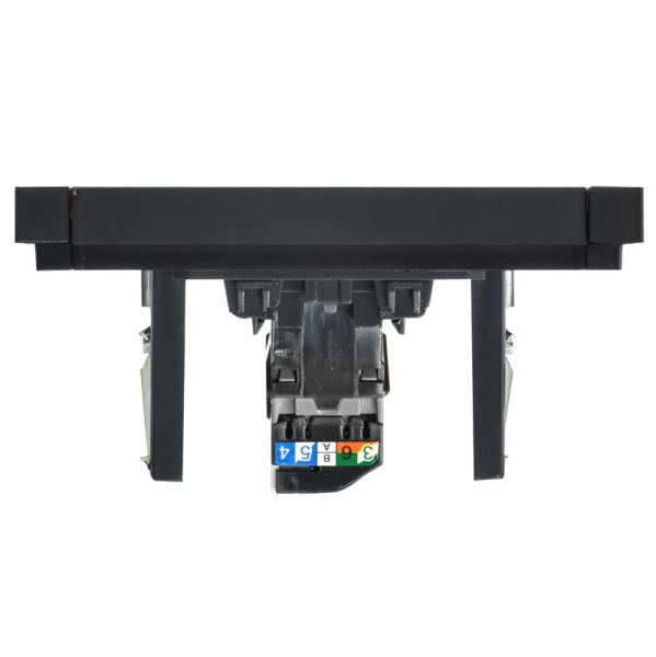 Розетка компьютерная RJ45 кат.6 FORTE&PIANO FP131 черн. IEK FP-K10-2-K02