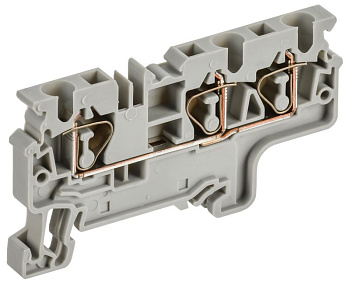 Клемма пружинная CX4-3 4кв.мм трехконтактная сер. ARMAFIX IEK AF-CT40-00-3-K03-004