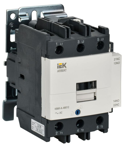 Контактор КМИ-А-48012 LC1D 80А кат. 110В AC 1НО+1НЗ AC-3 IEK AR-ACC-41-080-110-11