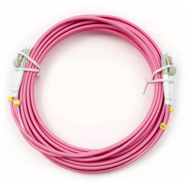 Шнур оптический FOP-50-OM4-LC-LC-5m duplex LC-LC50/125мм OM4 5м LSZH Cabeus 9104c