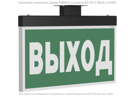 Штанга BS-SH-5 Black черн. Белый свет a10483