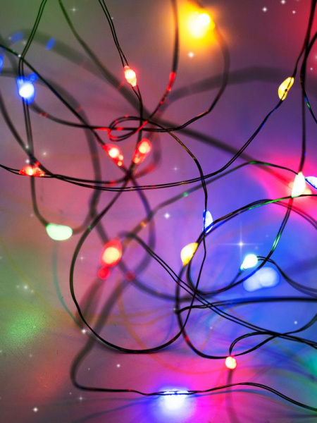 Гирлянда "Роса" DC-G06-120M 120 RGB microLED 12.1м. 8реж. 3хAA ФАZА 5059610