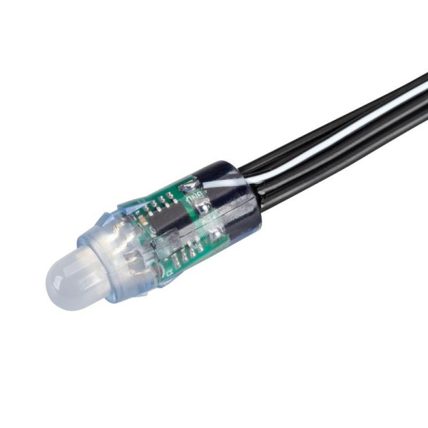 Модуль герметичный ARL-UVR-D12 5В White6000 (0.3Вт IP67 90 deg) пластик (уп.500шт) Arlight 042976