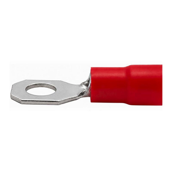 Наконечник кольц. изол. 0.25-1.5кв.мм отв. d4.2мм кр. (уп.100шт) DKC 2A4P