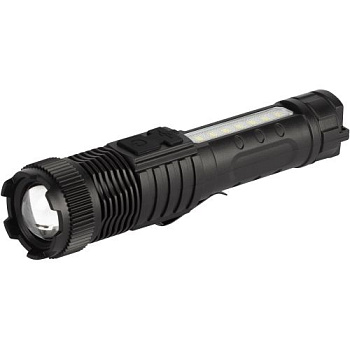 Фонарь светодиодный UA-401 универсальный аккумуляторный 3Вт LED+3Вт COB оптический Zoom 3 режима магнит type-C Эра Б0069803