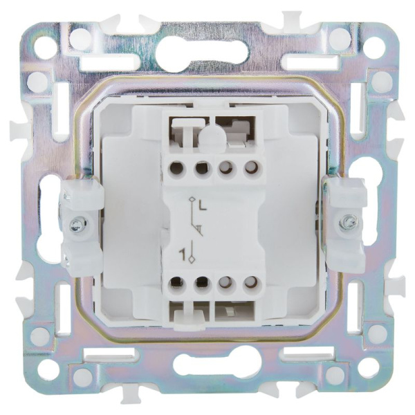 Выключатель кнопочный 1-кл. SKANDY 10А SK-V14G графит IEK SK-V17-0-10-K53