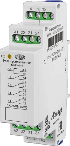 Реле промежуточное МРП-4-1 ACDC110В УХЛ4 спец. Меандр A8302-16938094
